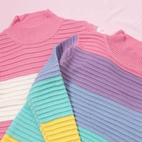 🌈Rainbow Pastel Pullover🧸✨ - Picture 3 of 6